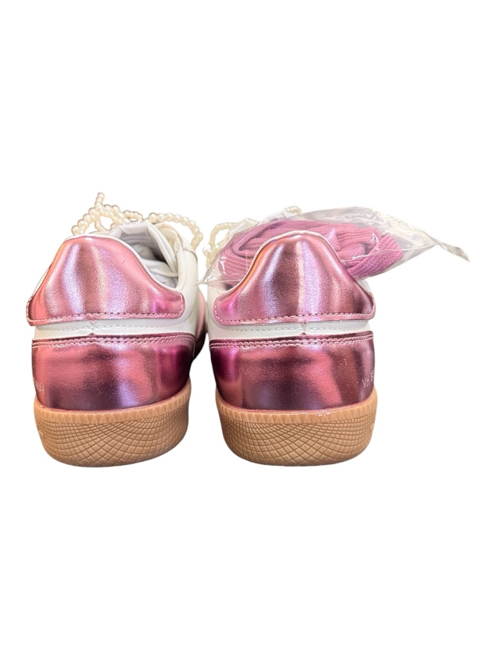 Vintage Havana Nadia 10 Sneakers | Women’s Size 10 | White & Metallic Pink | NIB - Picture 2 of 8
